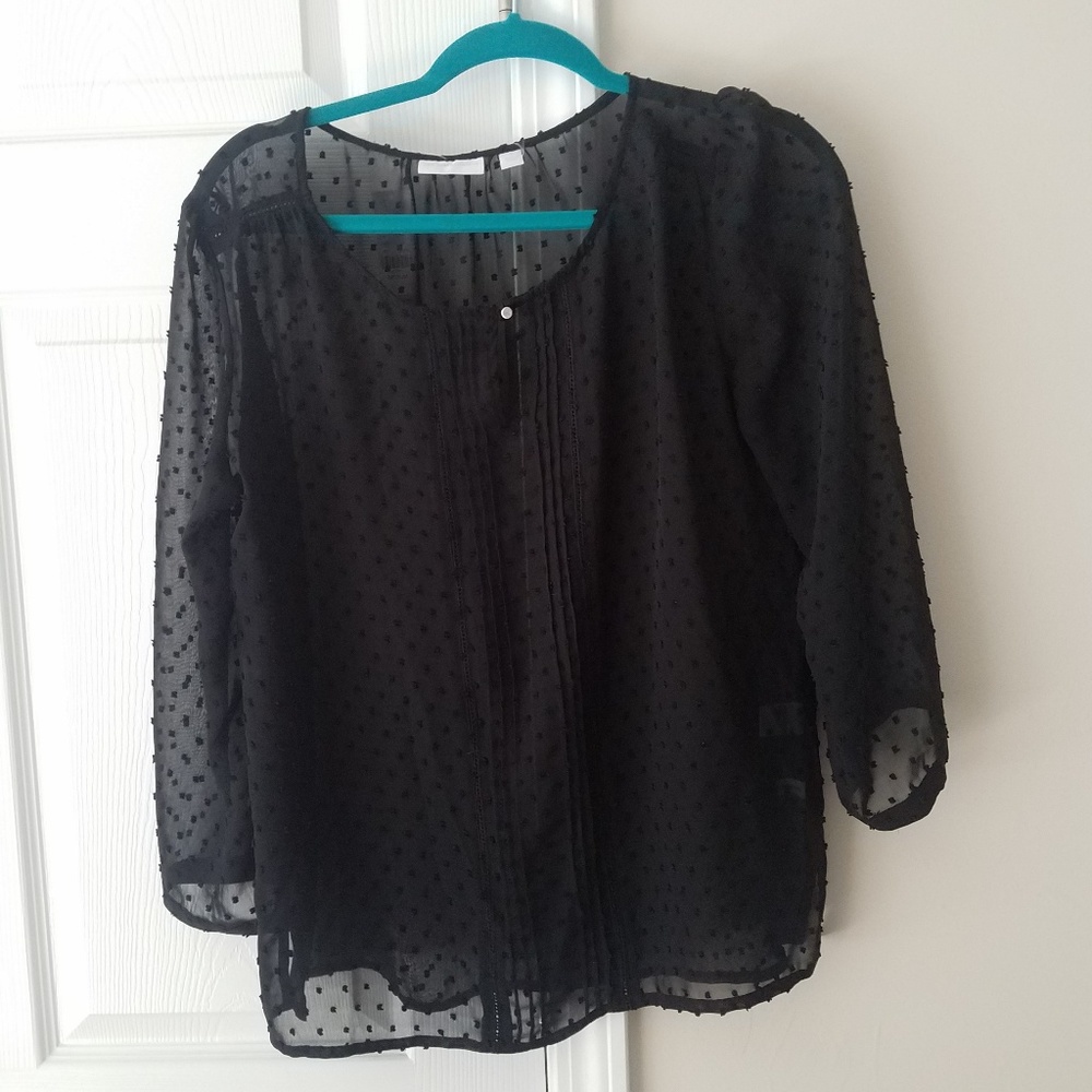 New York and company blouse black nwt